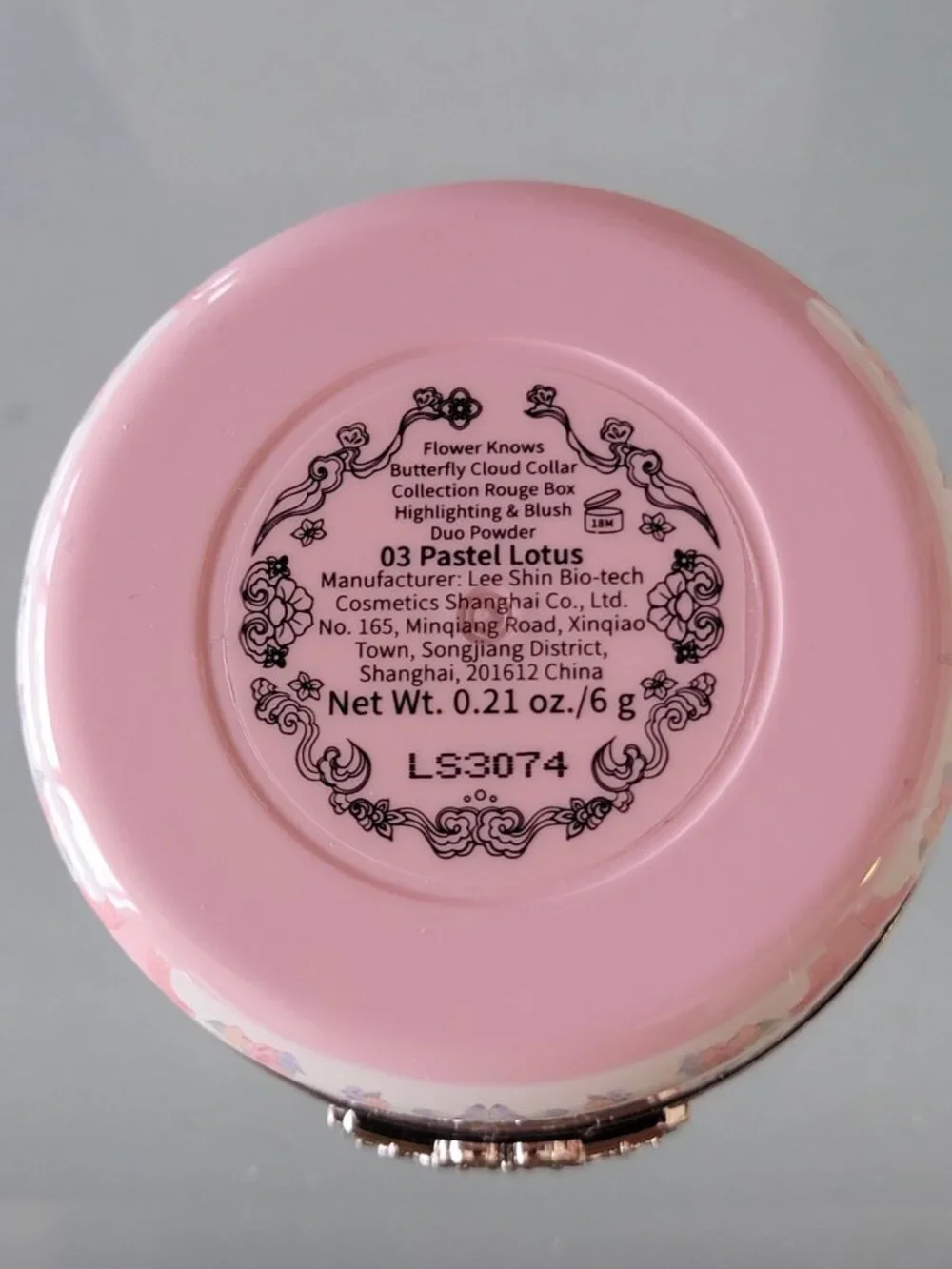 Flower Knows Butterfly Cloud Collar Highlighter Blush Duo 03 Pastel Lotus NIB